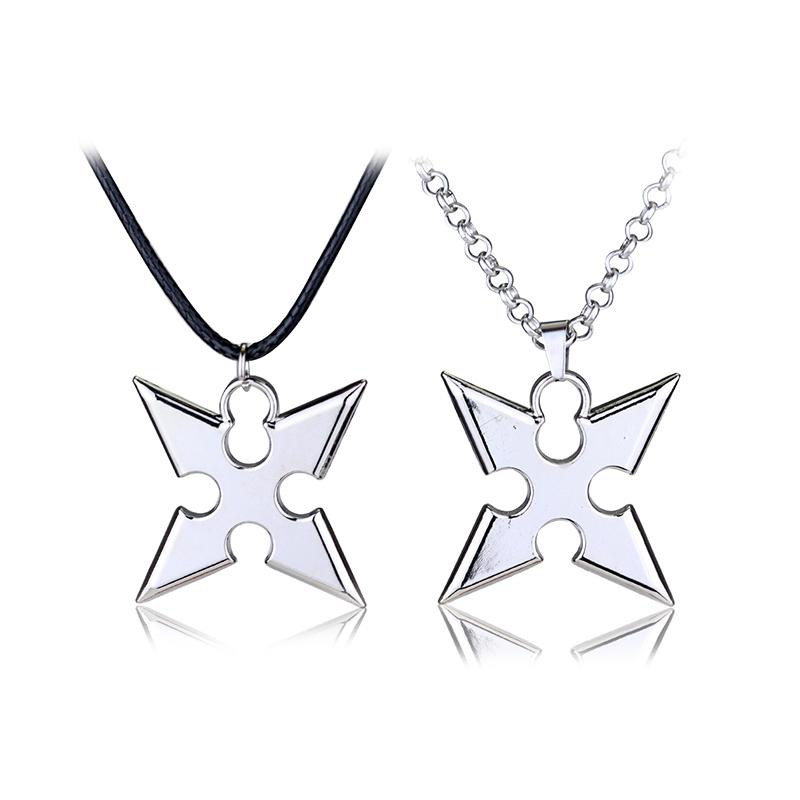Kingdom Hearts Cosplay Metal Alloy Necklace Cartoon Movie Sora X Pendants Darts Rope Chain Men's Jewelry Accessories GiftsGift