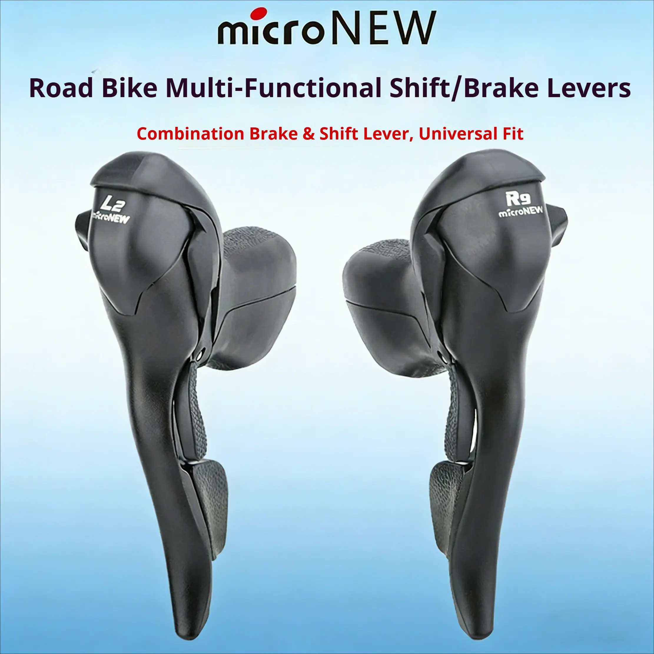 microNEW Road Bike Shift Brake Levers Dual-Control Shifter 2/3x7 8 9 10 11 Speed Integrated Brake Lever Set