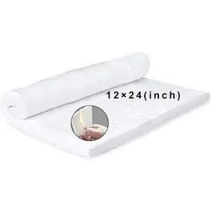 24" x 12" x 1" Thick Ceramic Fiber Blanket 2400°F Rated Fireproof Insulation Baffle High Temperature Resistant for Ovens Stoves Kilns Forges