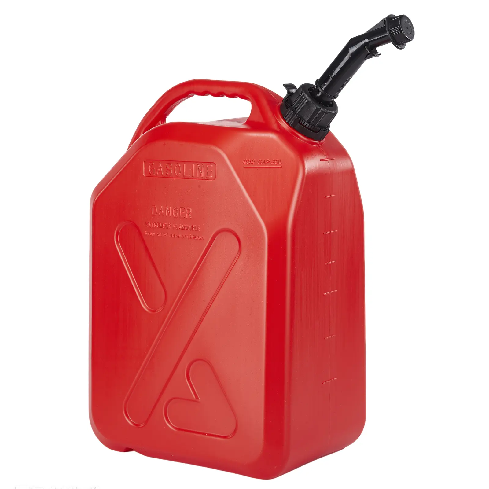 Portable Fuel Tank for Gas & Fuel - With Transfer Hose, Nozzle, Multiple Capacities (5L, 10L, 20L), Child-Resistant Lock, Anti-Spill - Ideal for Boat, Garage, Vehicle Maintenance