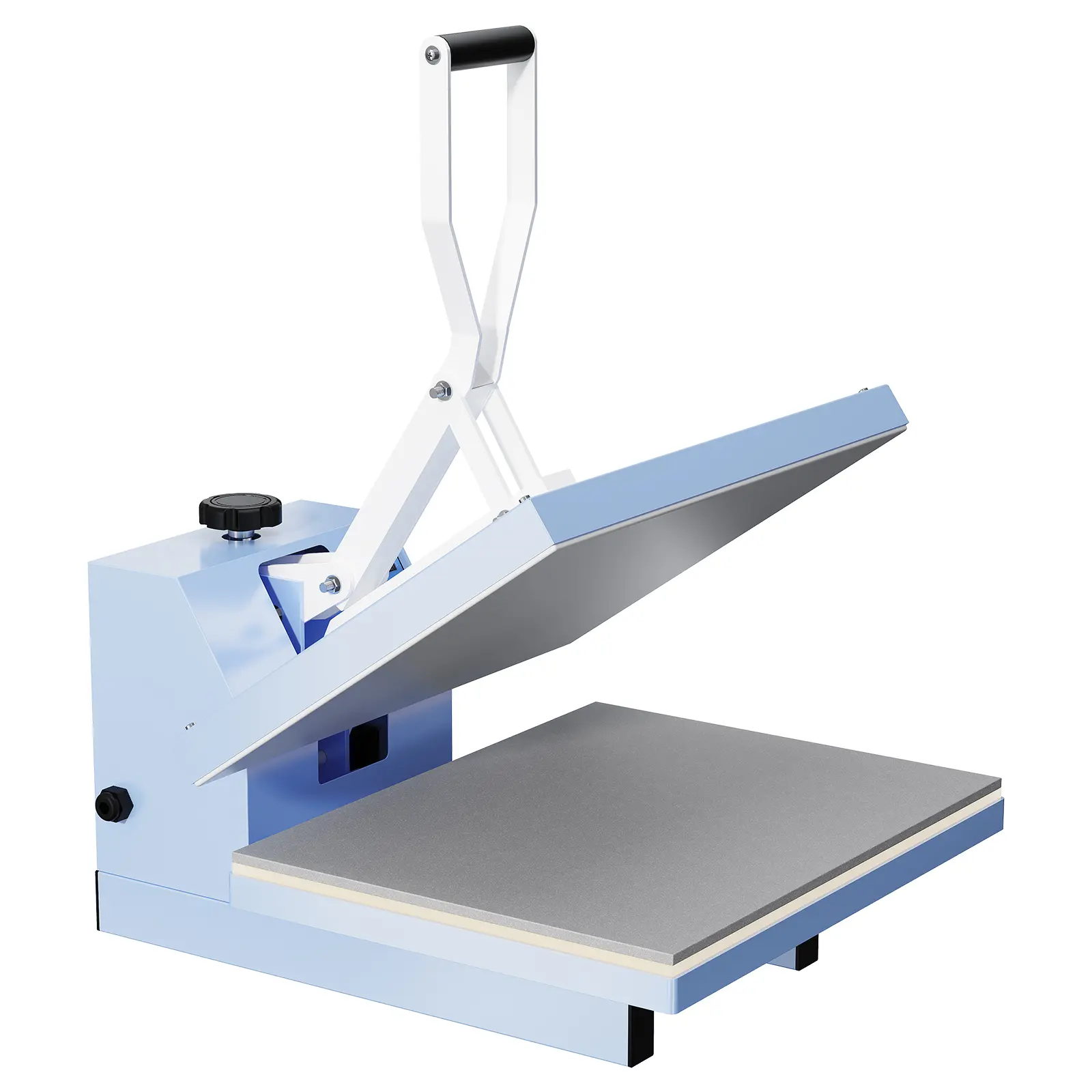 Fast Heating Digital Heat Press Machine – 16x24 Inch Sublimation Printer for T-Shirts, Canvas Bags, Crafts – Adjustable Pressure, Industrial Quality, Clamshell Design,Blue