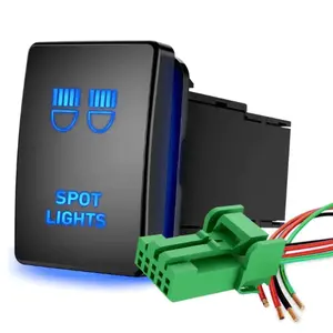 Nilight Toyota Spot Lights Push Button ON/Off Small Switch
