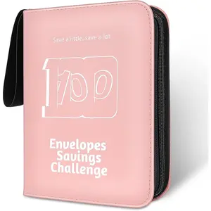 100 Envelope Challenge Binder, 2026 Upgrade 100 Envelopes Money Saving Challenge, Savings Challenges Book with Challenge Tracker to Save $5,050