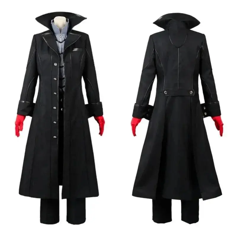 Cosplay Costume Person 5 Joker Leading Character Hero Cosplay Costume with Red Gloves Adult Men Halloween ujfj