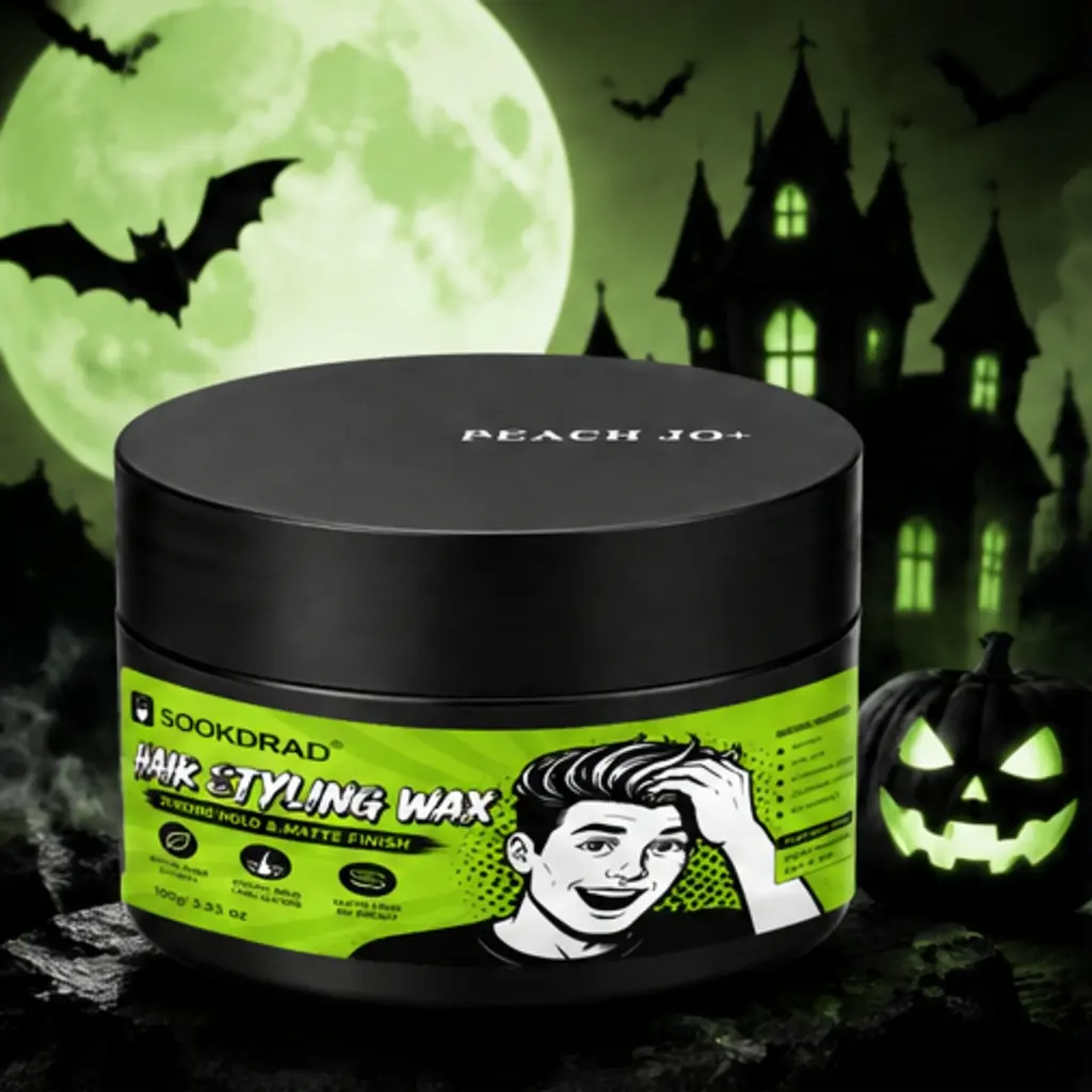 Hair Styling Wax, natural plant extracts, strong hold, long lasting, matte finish, no greasy, plant-based formula, gentle ingredients, easy to wash, for men, for hair, 100g/3.53 oz