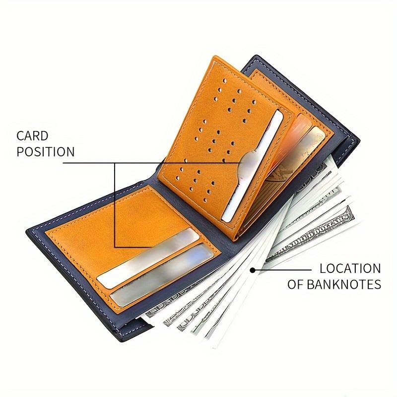 Christmas Men's Deer Head Pattern Wallet PU Leather Multi-Card Slot Men's Wallet Gift