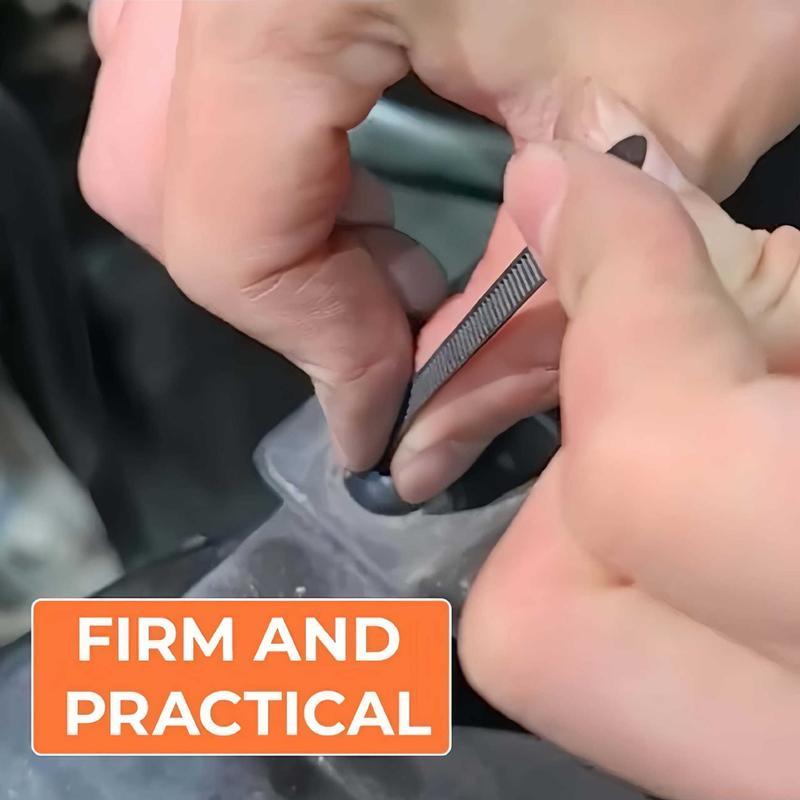 120pcs Universal Cable Tie Buckle Heavy Duty Self-Locking Zip Ties for Car Bumpers Trunk Liners Chassis Guards Durable UV-Resistant Multipurpose Tool Rain Fixing