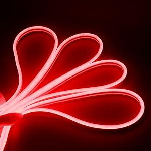 Bright Led Hood Light Strip Exterior Car Led Strip Light Waterproof Flexible DRL Dynamic Scan Start Up Hoodbeam Kit Daytime Running Lights for Car,Truck,SUV,12V 59inch,Red,1 Set