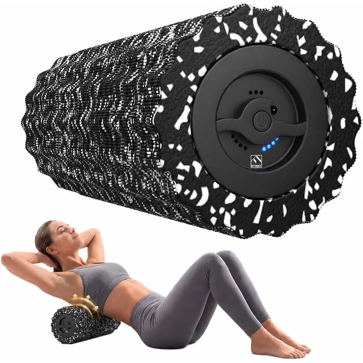 Vibrating  Roller for Exercise,4 Vibration Speeds,Rechargeable