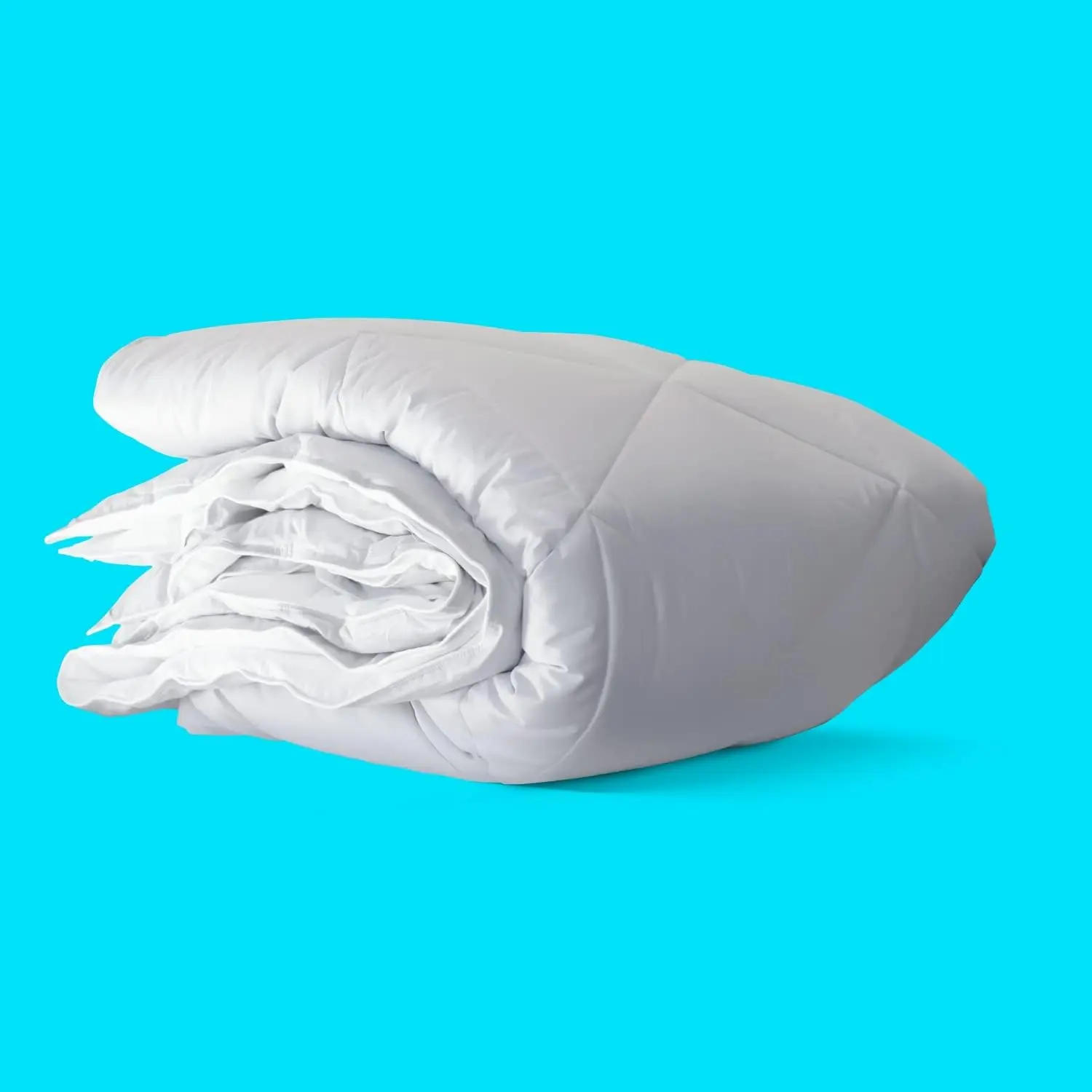 The Cubit Comforter - Bed Comforter, Duvet, Bedding, Cooling Comforter, Vegan Down Fill, White & Light Grey - / XL