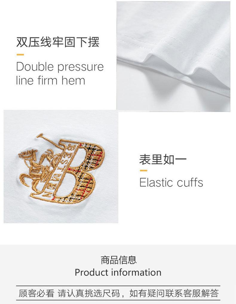 New Summer High-Quality Pure Cotton Men's Polo Shirt Solid Color Embroidered Lapel Top