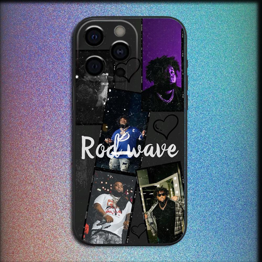 Rapper R-Rod Wave Phone Case For iPhone 17,16,15,14,13,12,11,Pro,X,XS,Max,Plus,Soft Black Cover