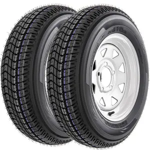 ARCH Set of 2 ST175/80D13 Trailer Tires and Wheel Assembly DOT Approved Highway Legal 6-Ply Heavy Duty 13" Rim 5 Lug 4.5" PCD 1360 lbs Capacity for Boat Utility Lawn Trailer, Home Furniture and Household Product Search Terms for US Online Shopping