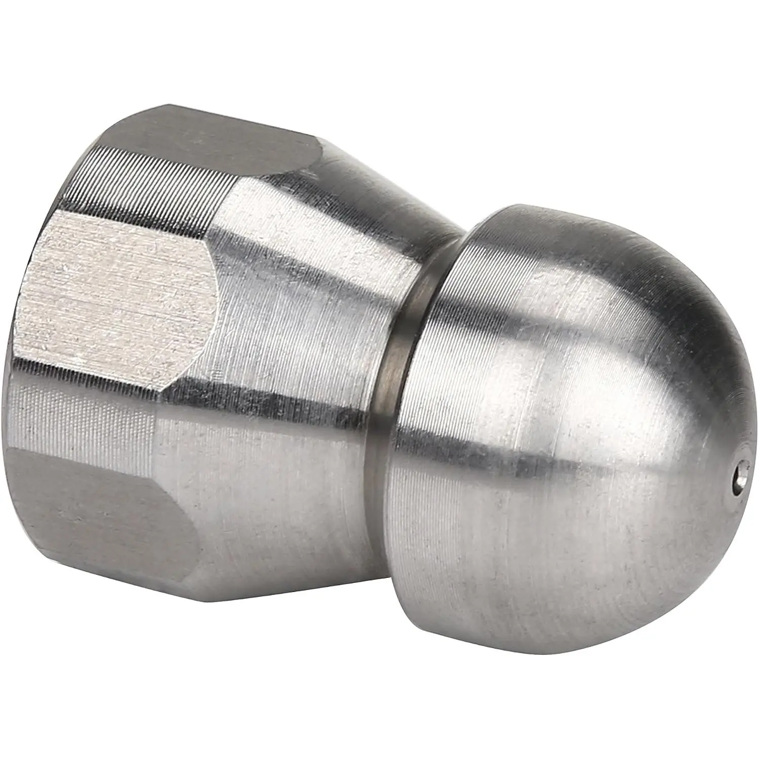 Fixed Sewer Jetter Nozzle, Button Nose Nozzle 3/8" NPT Female