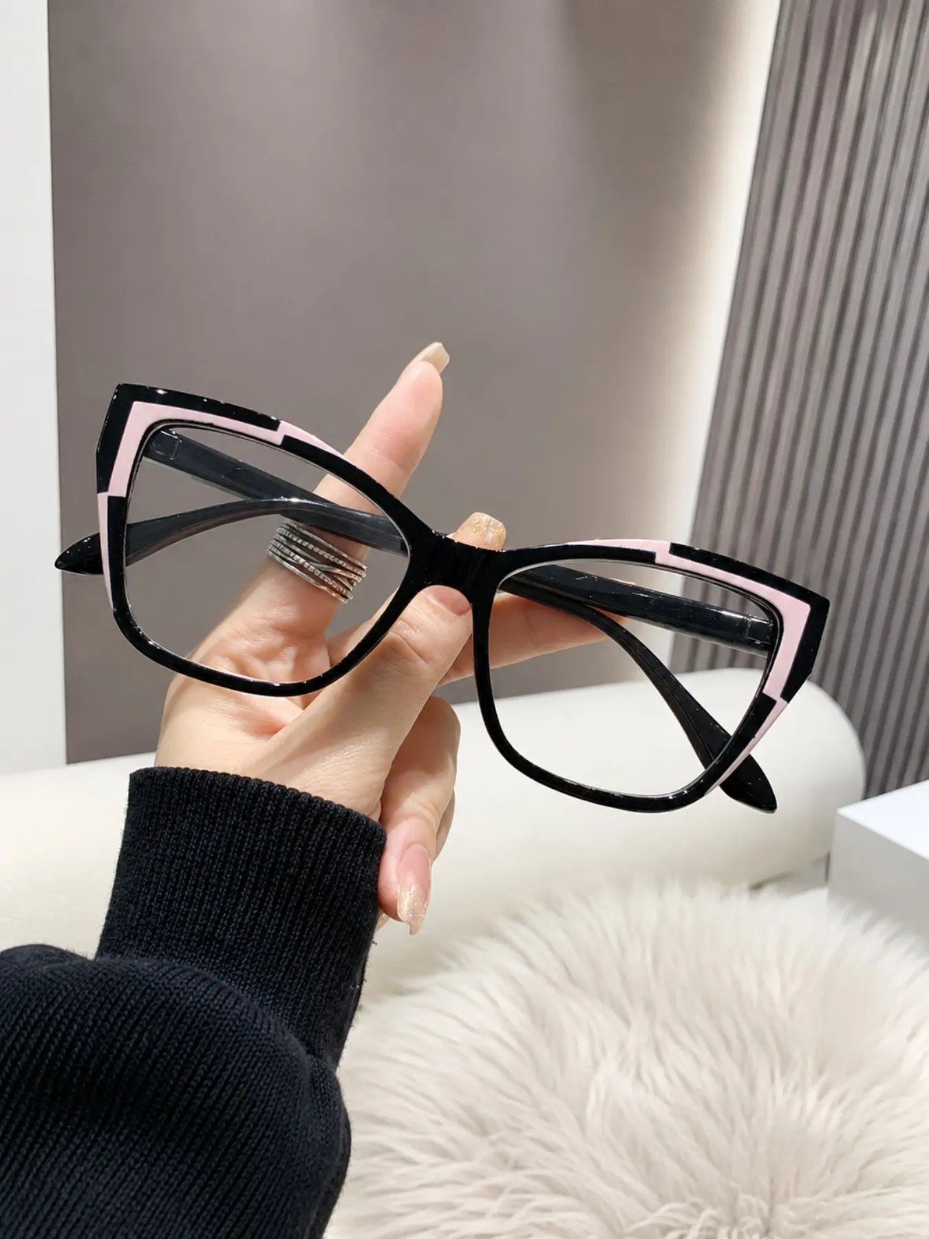 Unisex Cat Eye Blue Light Blocking Glasses, Fashionable Frame, Lightweight Comfort, Ideal for Office, Study, Home, Daily Commute, Reading, Gaming