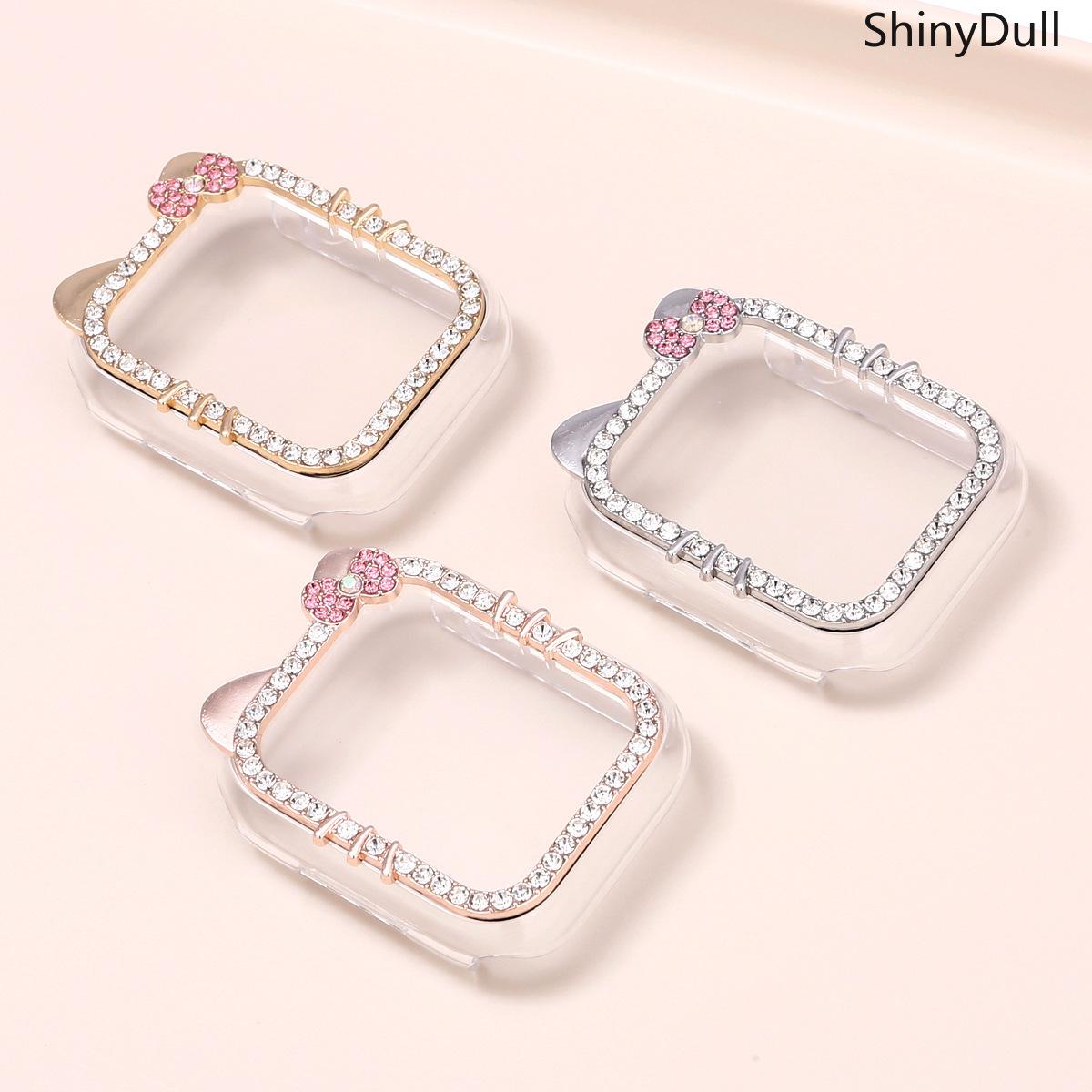 Cartoon Rhinestone Apple Watch Case – Protective Cover with Sparkly Design, Fits 38–49mm, Compatible with Series 1–11, SE, Ultra / Ultra 2, Cute Jewelry Stylh Series 11/10/9/8/7/6/5/4/3/2/1/se and sizes., Compatible with 40mm/41mm/42mm/44mm/45mm/46mm/49mm