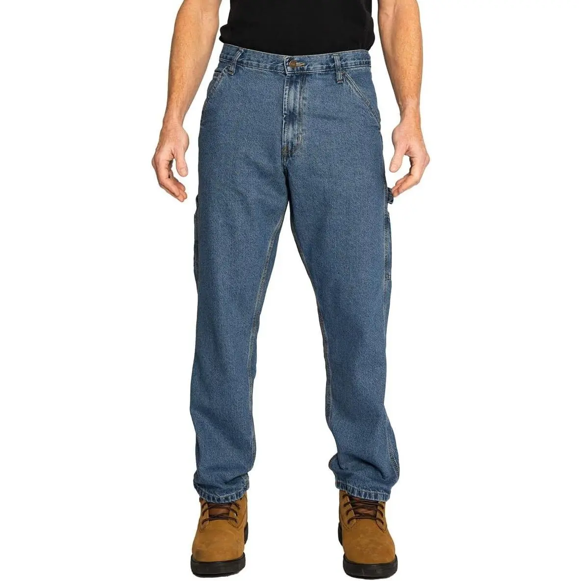 Carpenter Denim Jeans, Relaxed Fit, Utility Pocket & Hammer Loop