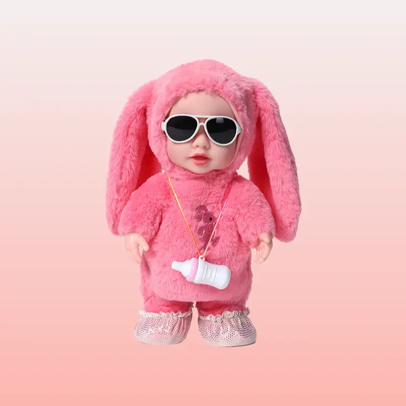 Electric Vinyl Bottle Doll Plush Toy Sing Dance Walk Talk Repeat Voice Interactive Play Toy For Kids