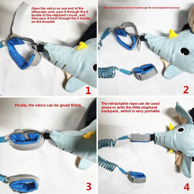 Super Cute Anti-Lost Backpack | Mini Rucksack with Traction Leash, Wrist Link & Security Lock with Key, Portable Lightweight Travel Backpack