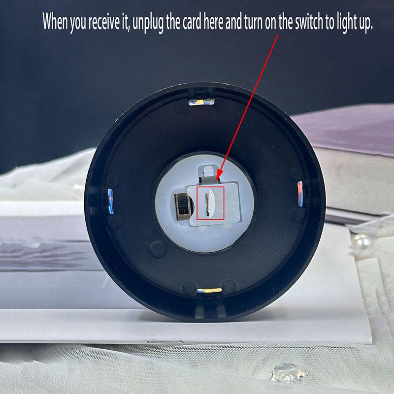 Artificial Rose in LED Light, 1 Count Battery Powered Simulation Rose Flower Desk Ornament with Light, Decorations for Home Party Wedding Anniversary