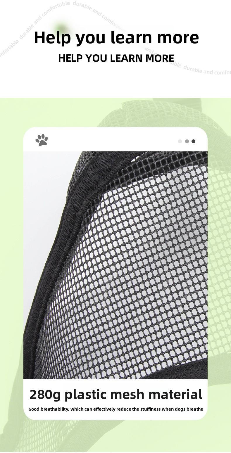 Dog Muzzle, Breathable Pitbull Muzzle, Adjustable Secure Fit, Prevents Biting & Accidental Eating, Perfect for French Bulldogs, American Bullies & Short-Snouted Breeds, Durable Mesh Dog Mouth Cover for Training, Walking & Grooming, Anti-Chew Dog Snout Gua