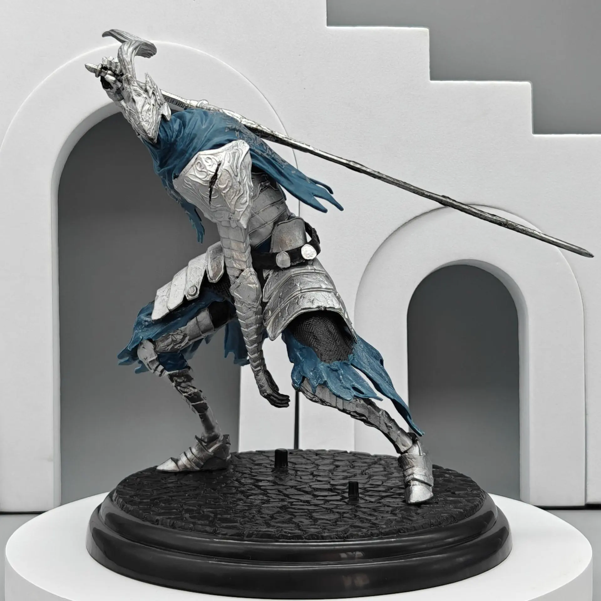 Dark Souls Handmade Figure, Upper Class French Knight Model, Abyss Walker Arturus Soldier Sculpture, Collectible Action Figurine, Collectible Pvc Figure