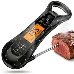 Read Meat Thermometer for Cooking -  Digital  Thermometer with Backlit LCD, Long Probe,  Accurate Kitchen Thermometer for BBQ, Grill, Candy & Oil (?C/?F)