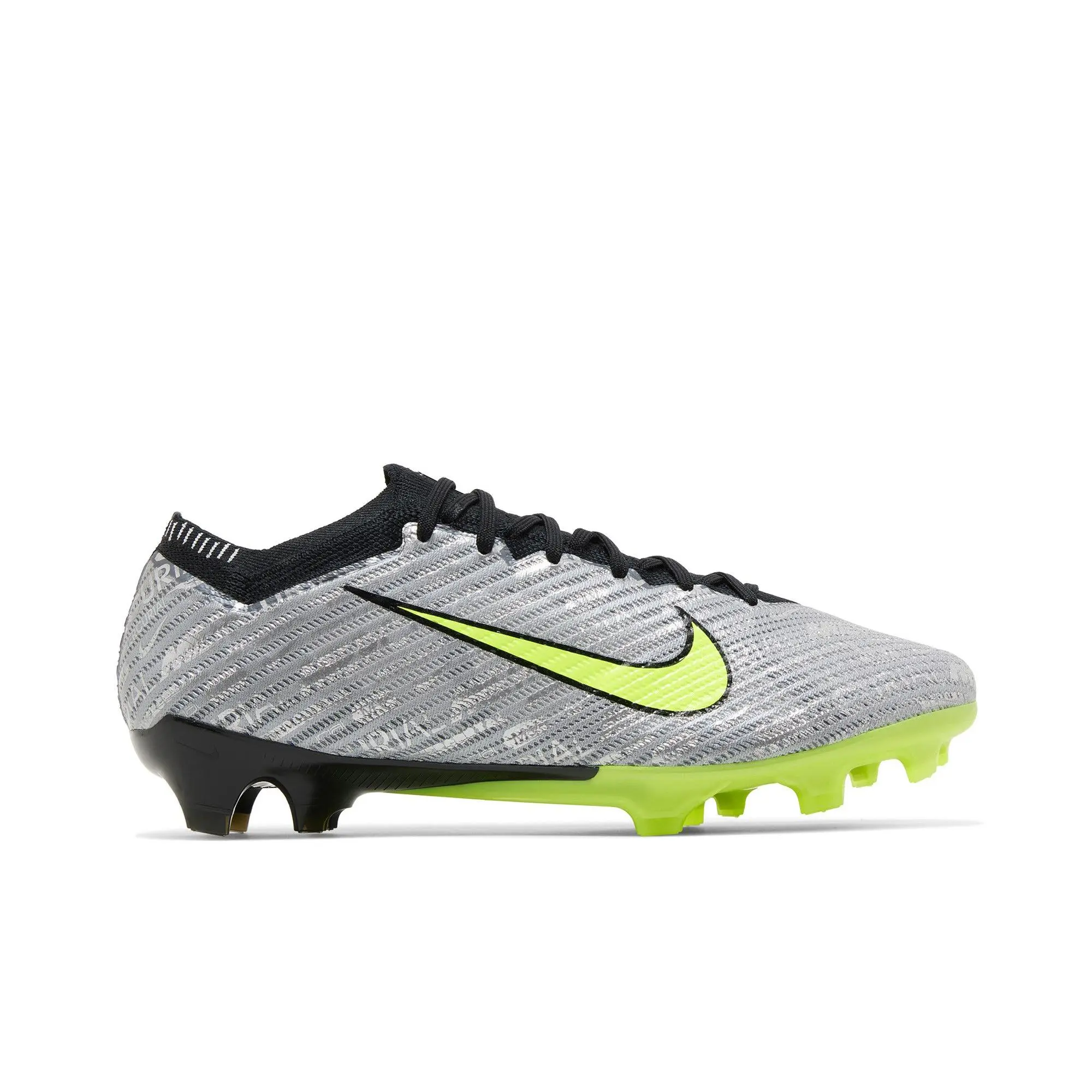 Nike Zoom Mercurial Vapor 15 Elite FG '25th Anniversary Pack' (Unisex) Metallic Silver/Black/Volt football boots FB8395 060