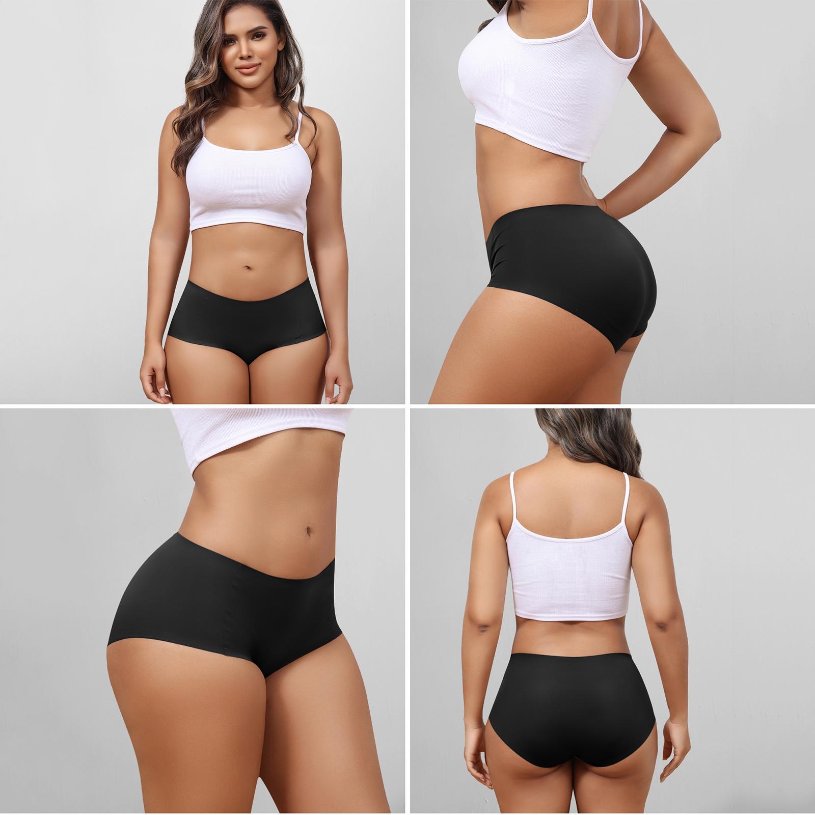 LEVAO Seamless Mid Waist Panties for Women – No Show Breathable Stretch Full Coverage Everyday Underwear, 6 Pack SpringStatements