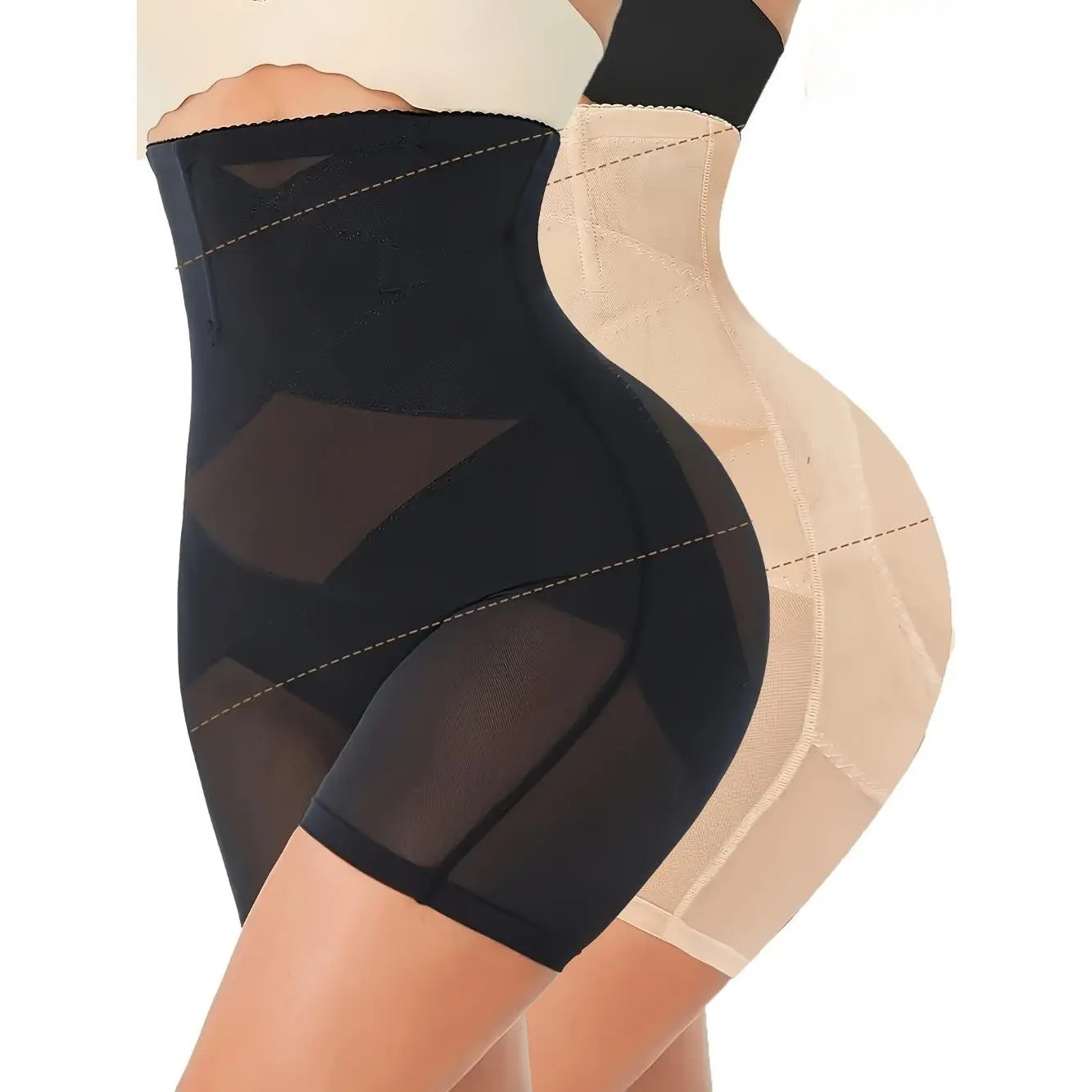 Women's High-Waisted Body Shaper Shorts - Tummy Control, Butt Lifting & Thigh Slimmer Shapewear for Everyday Style and Wedding Outfits, Fashion Apparel, Christmas, Shapewear For Women, Faja Body Shaper, Holiday, Body Contouring