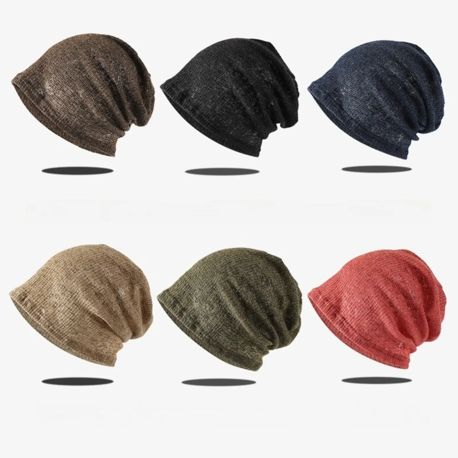 Slouchy Beanie Hat Thin Breathable Knit Cap Loose Over-Sized Skull Cap Casual Lightweight Chemo Sleep Cap for Outdoor Travel Gift