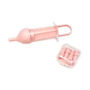 Newborn Kitten Puppy Feeding Bottle, Pet Milk Bottle, Syringe Feeder, Medicine Dispenser, Small Nipple for Baby Pets, Cat Nursing Teat