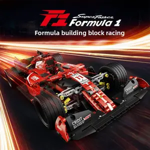 1:10 Classic F1 Racing Car Model, Movie-Inspired Building Set, Blocks Set, Desktop Collectible, Mechanical Assembly Toy, Customizable Moc, Gift for Adults and Kids