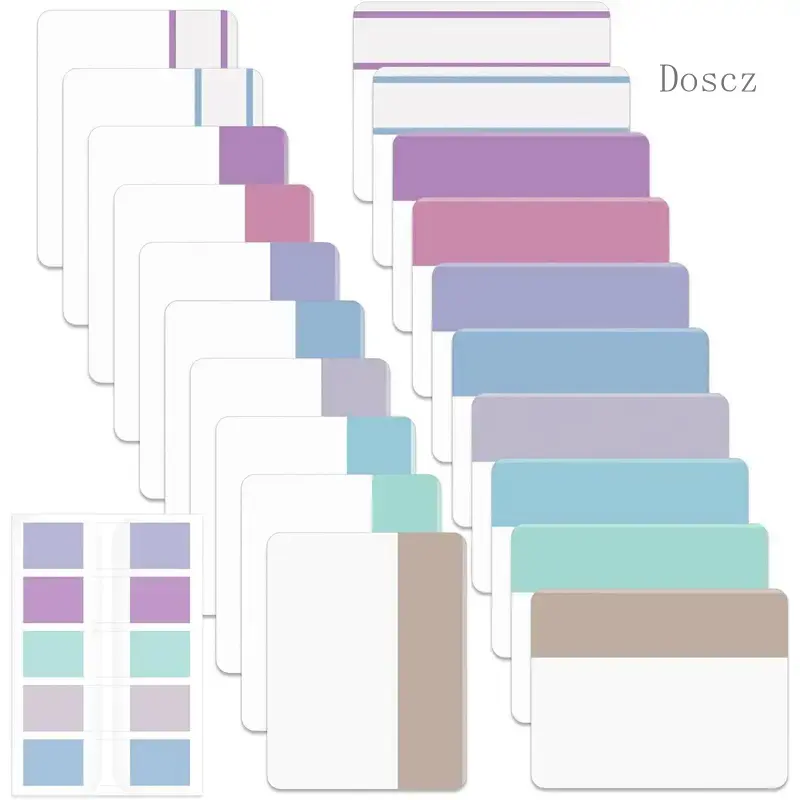 Sticky Index Tabs, 500 count, 21 Sets, Colorful Sticky Tabs for Notebooks, Page Markers, Page Tabs for Binders, Page Tabs Sticky Tabs for Books, Notebook Tabs, Book Sticky Tabs for Notebooks