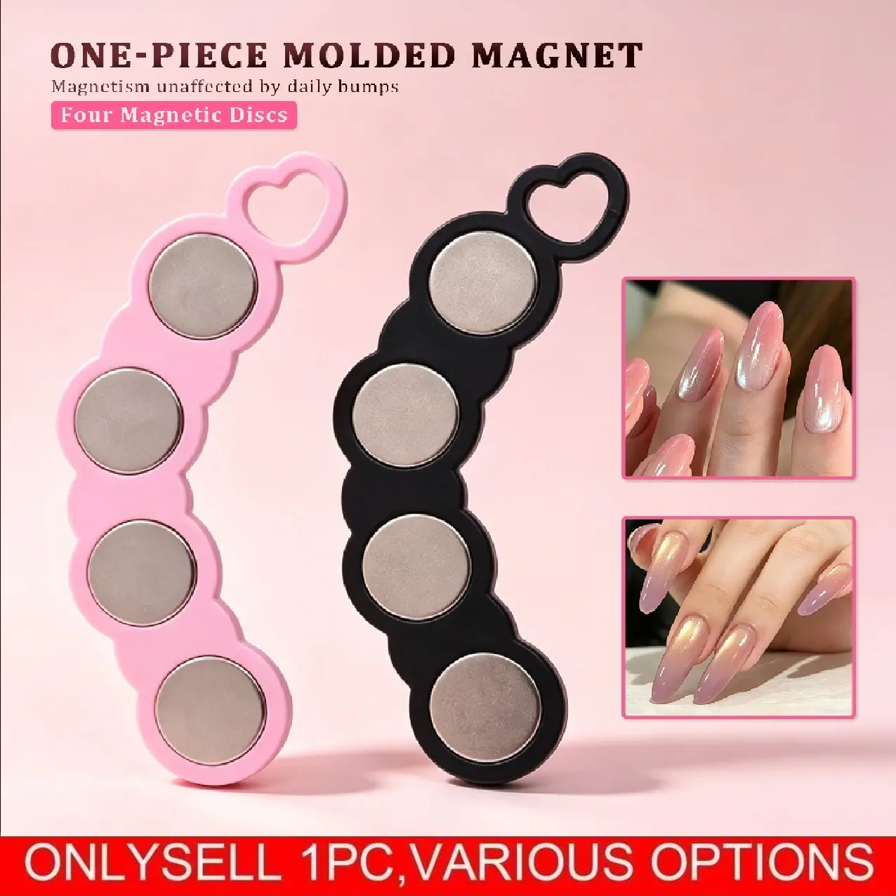 1pc Beginner-Friendly Lazy Nail Tool Ultra-Strong Gradient Cat Eye Magnet,4-Magnet All-In-One Forming, One-Time Suction for Natural Gradient, 2026 Multi-Functional for Cat Eye Gel Polish