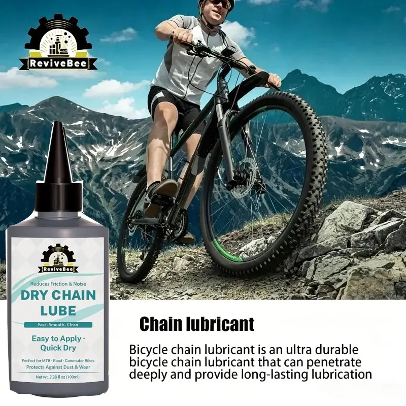Quick-drying, smooth, rust-proof and dust-proof lube for bicycle chains and shock absorbers, compatible with mountain bikes, road bikes and commuter bicycles, Bike Accessories