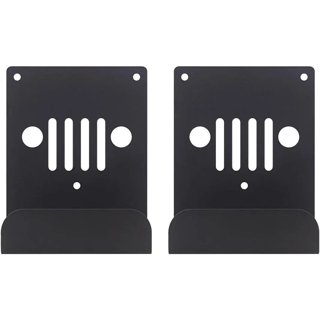 Wall Mount Door Hangers for Jeep 2pcs, Door Storage Bracket with Rubber Lining Compatible with Jeep Wrangler JK JKU JL, Saving Garage Space