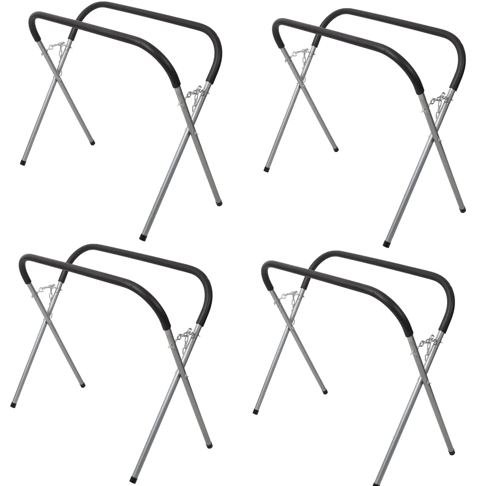 Portable Work Stand,750 LBS Adjustable, Padded Folding Work Stand,Automotive Fender Stand for Garages, Repair Shops, and DIY,Heavy-Duty Bumper Stand(4pcs)