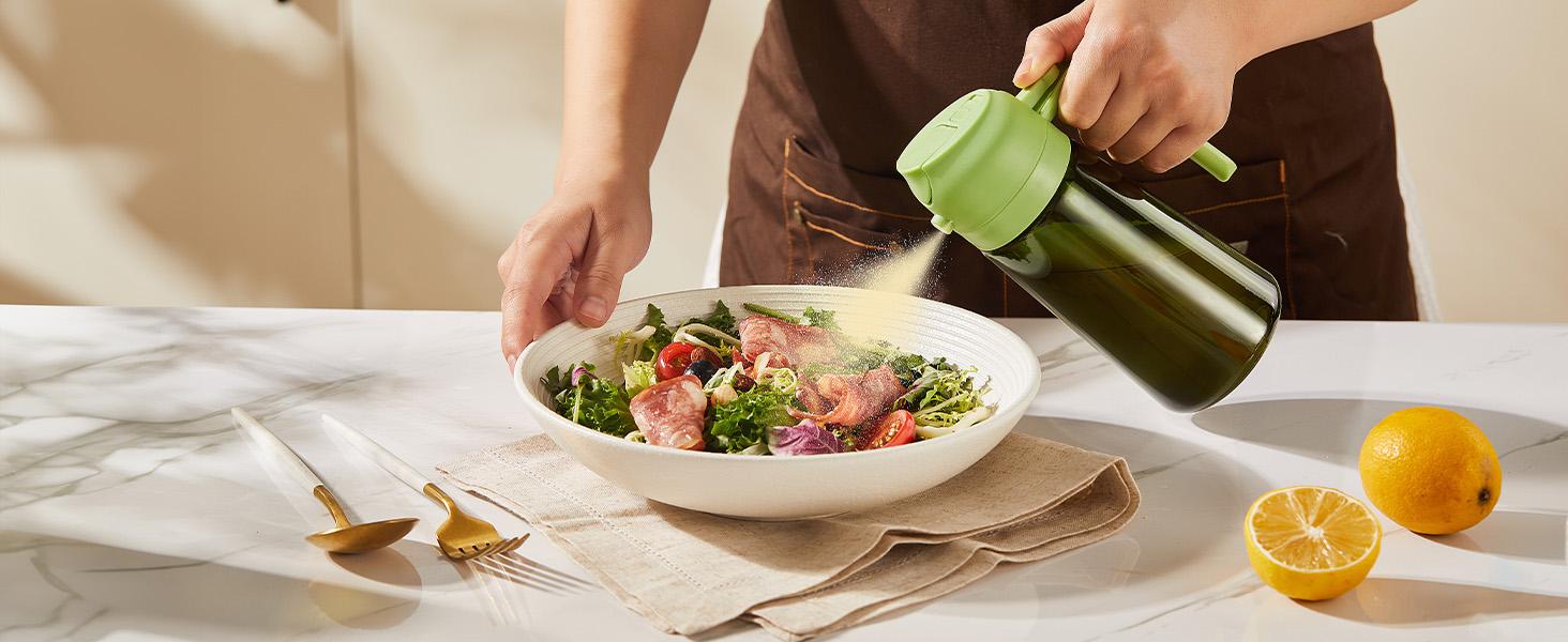 Leakproof Glass Olive Oil Dispenser Bottle with Auto Flip Cap, Condiment Container for Vinegar, Soy Sauce, Cooking Oil, Kitchen Gadget