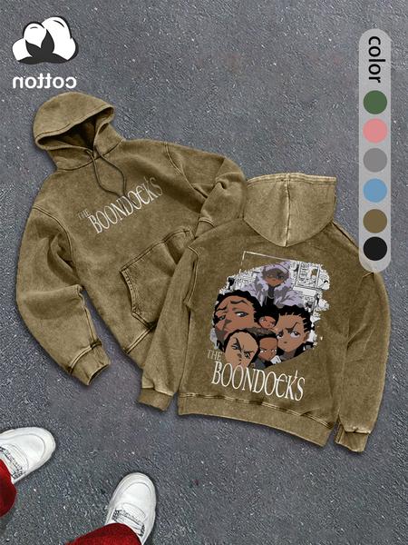 Men's street retro style washed hooded sweatshirt fashion trend casual hoodie, men's autumn and winter wear