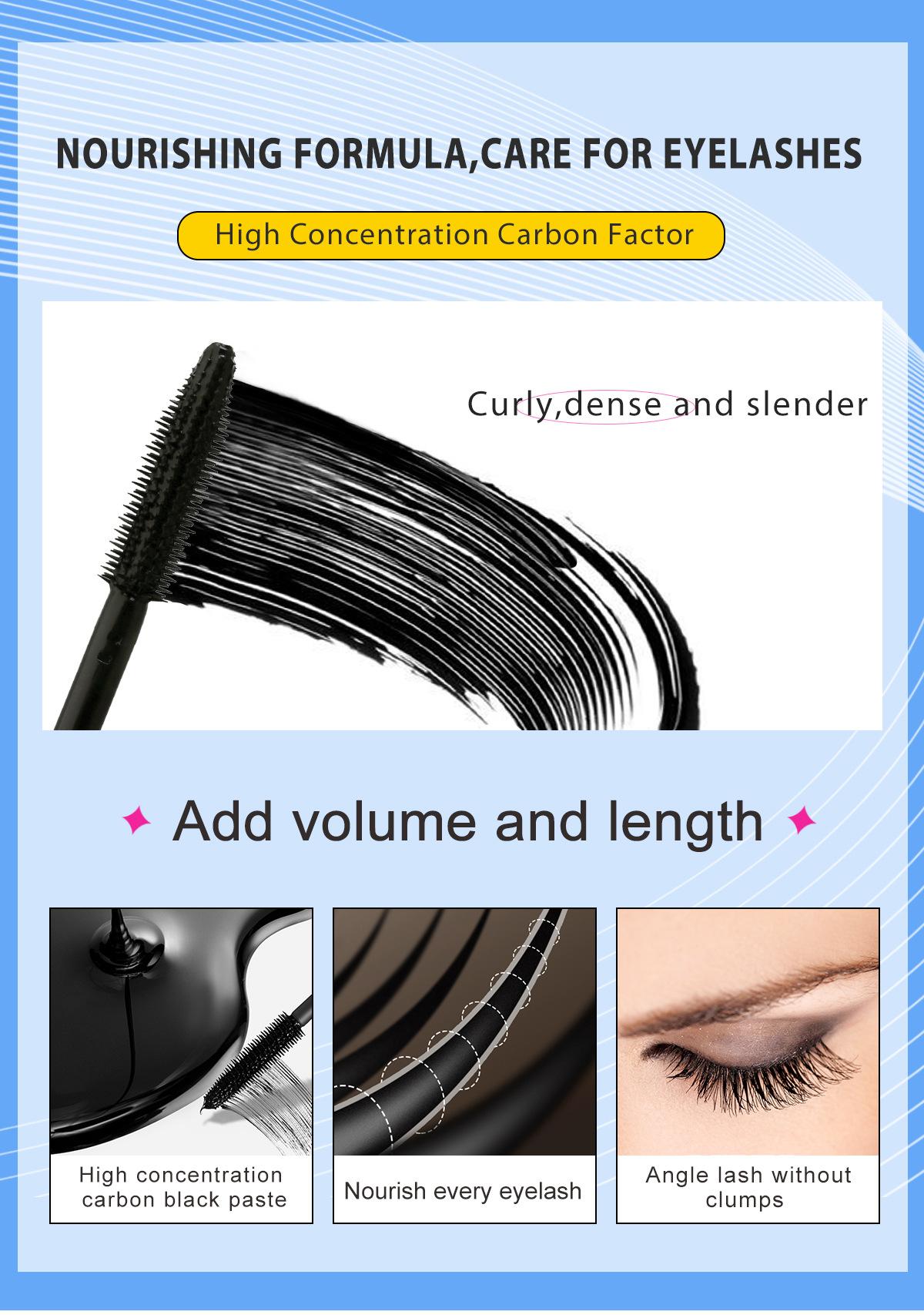 Bob Lengthening Mascara is waterproof, non-smudging, thick, curling, long-lasting, natural, and suitable for daily eyelash base makeup