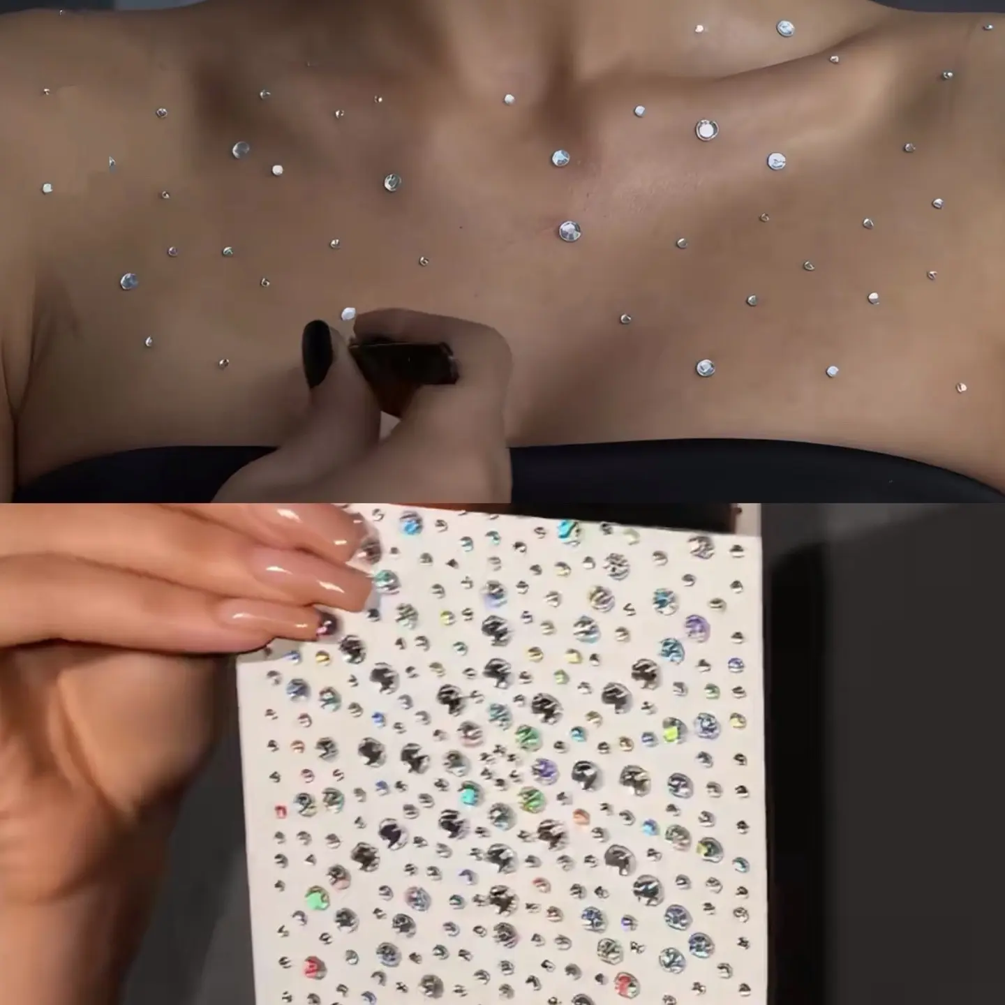 325 Crystal Rhinestone Stickers, Waterproof Sweat-Resistant, Creative Face Body Party DIY Makeup Ballroom Decorations