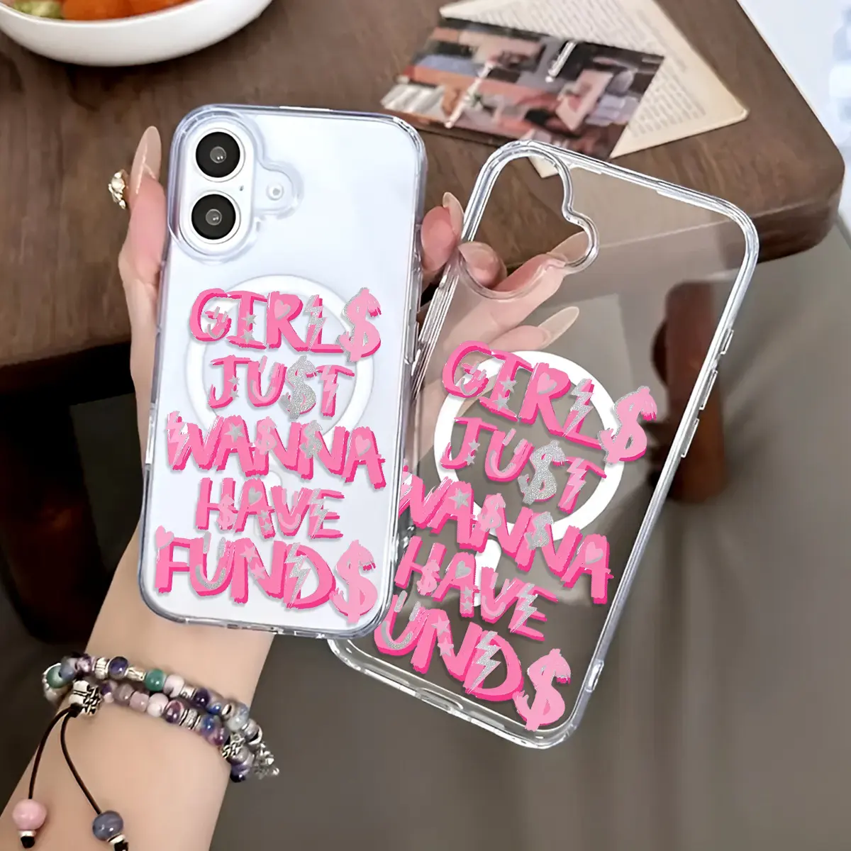 Stylish mobile phone case design, emphasizing fun and functionality, with anti-shock and wireless charging functions. Suitable for iPhone 17 E Air Pro ProMax iPhone16 15 14 Plus 13 12 11 X XS XR