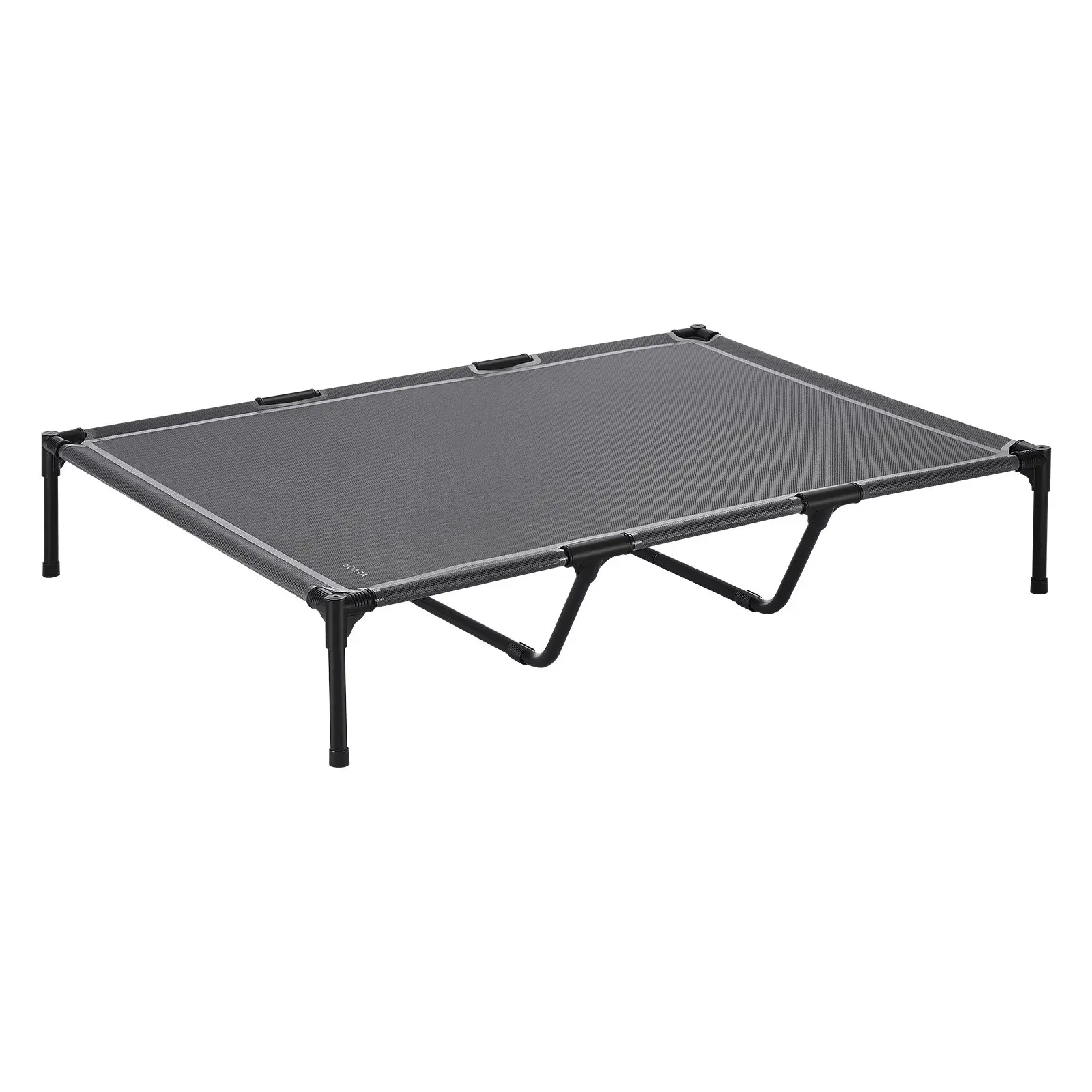 VEVOR Elevated Dog Bed for Large Dogs, Portable Raised Dog Cot with Steel Metal Frame and Breathable Teslin Mesh, Indoor Outdoor Pet Cooling Raised Hammock Bed, XL, Gray