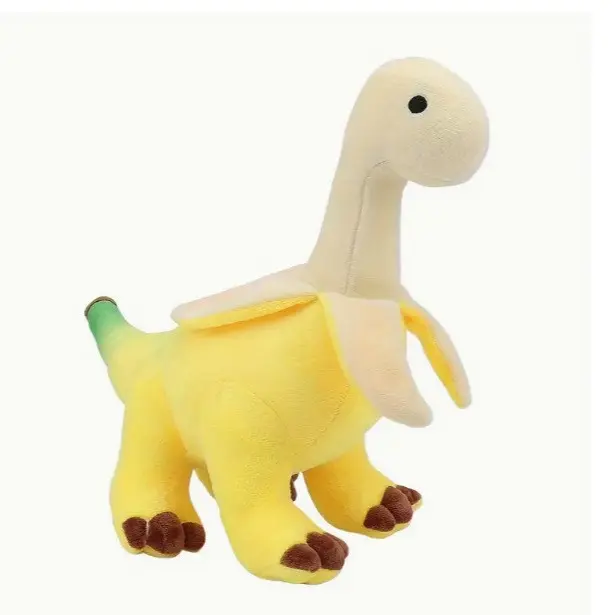 Horse Theme Plushie - Unisex Cotton Fluffy Soft Stuffed Toy, Squishies Toys, Character Shaped Good Luck Mascot with Banana Pterosaur, Rabbit Accents, Kids Favorites for Cross-Border Sales, Cute Collectible, Character Shaped Stuffed Toys