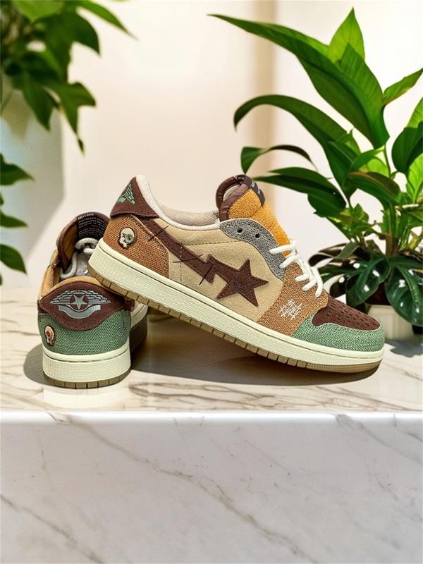 Unisex Flat Sole Skate Shoes, Outdoor Casual Shoes, Non-Slip Durable