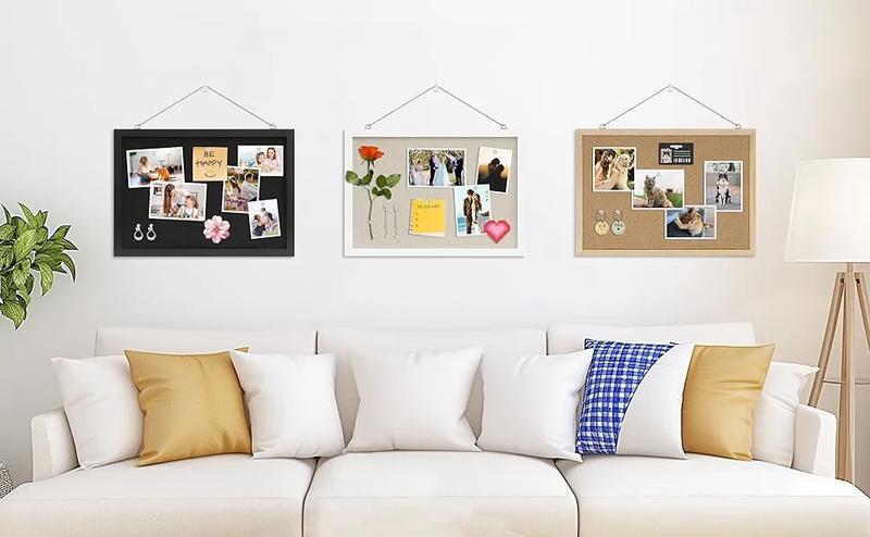 Cork Bulletin Board with Black Linen – Ideal Message Board or Vision Board for Office, Home & School Decoration Cork Bulletin Board with Black Linen – Ideal Message Board or Vision Board for Office, Home & School Decoration