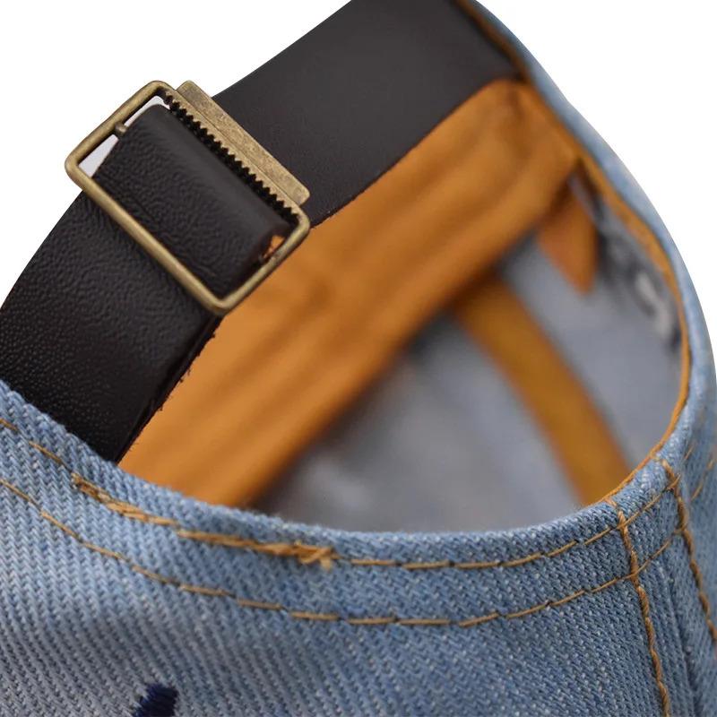 Man And Women TAKE Denim Baseball Caps Washed With Large Embroidery Denim Duckbill Caps Simple Versatile Street Outdoor Hats B60