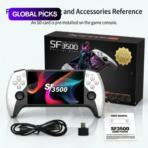 SF3500 Retro Handheld Game Console, Performance Upgrade, 5.5-Inch HD IPS Screen, Multiple Built-In Games, Classic Video Game Support with TV Connection, 14+ Emulators, 5-Hour Battery Life #GLOBAL PICKS