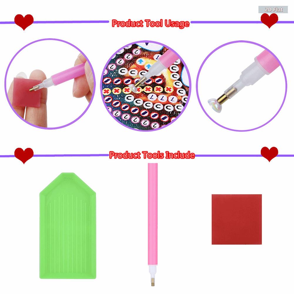 2D FLAT6Pcs Animal Pattern DIY Diamond Art Refrigerator Magnet DIY Diamond Painting Magnets Kit Crystal Sparkling Diamond Magnets Set for Refrigerator Diamonds Painting Kits Includes All the Materials, Offering a Relaxing and Enjoyable Crafting Experience